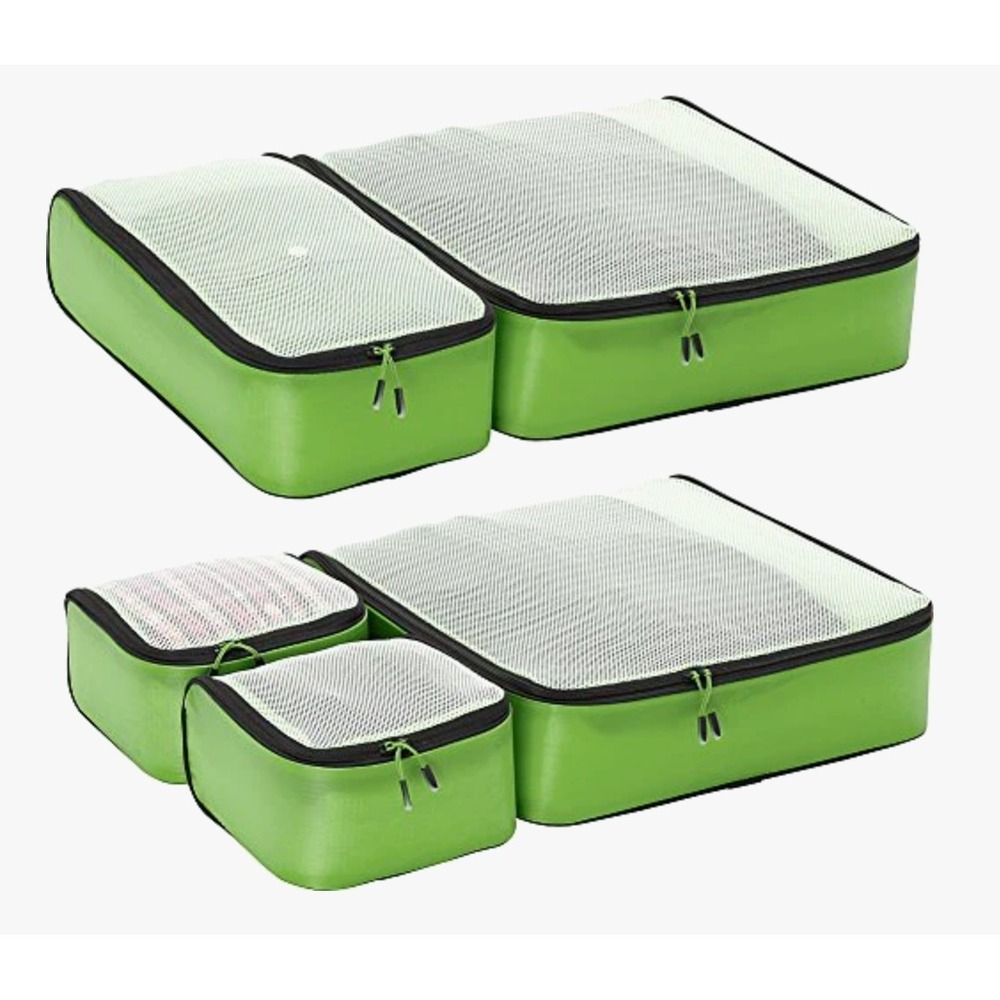 NWT EBags Ultralight Packing Organizers Super Packer 5 Piece Set Green